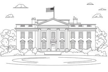 The White House official residence of the president of the United States