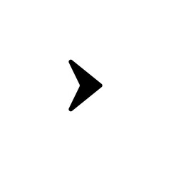 arrow simple icon in black color