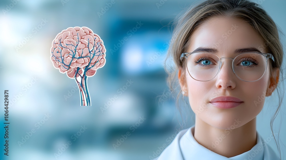 Aufkleber Collection of abstract and futuristic icons depicting neural pathways algorithmic processing and predictive analytics on a clean white background