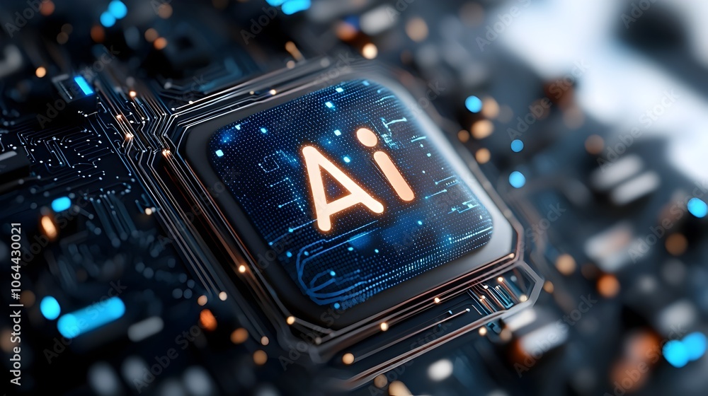 Fototapete icon set showcasing various elements related to intelligence cognitive technology data flow and intelligent machines on a clean white background