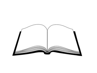 ページを開いた本　イラスト素材