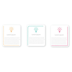 Design template infographic vector element with 3 step process or option suitable for business