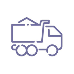 Obraz premium Truck icon symbol vector illustration