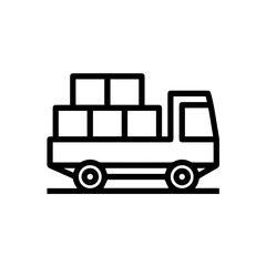 Truck icon symbol vector illustration
