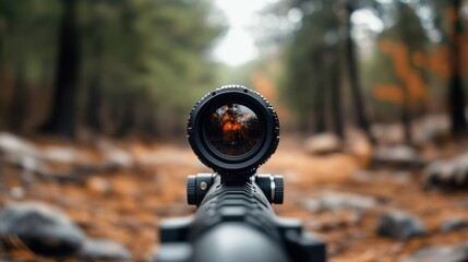 Fototapeta premium Advanced Scope Focus on Nature Scene