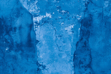 Grunge classic blue concrete background. Textured plaster wall. Creative backdrop for your design....