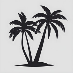 palm trees silhouettes
