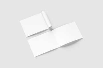 A4 Landscape Brochure Blank Background