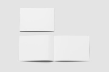 A4 Landscape Brochure Blank Background