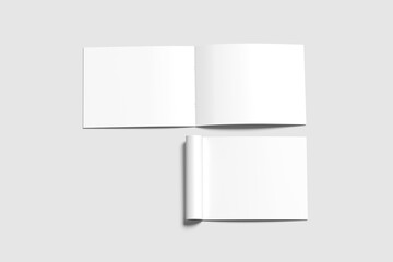 A4 Landscape Brochure Blank Background