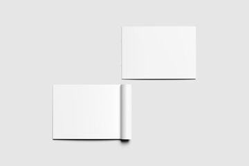 A4 Landscape Brochure Blank Background