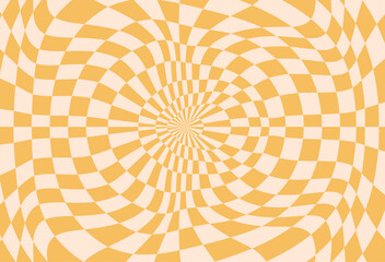 Psychedelic checkerboard poster