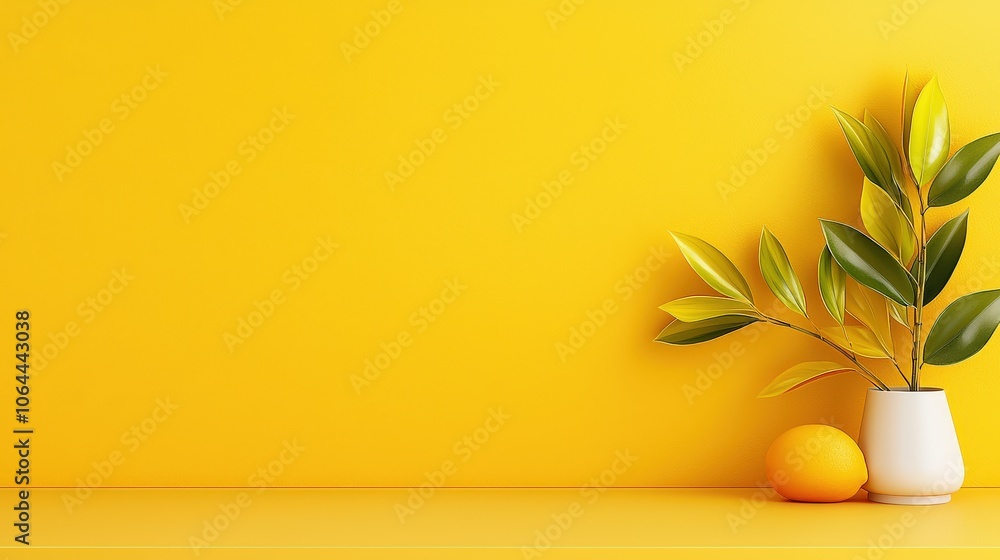 Aufkleber a bright light yellow background with soft gradients, perfect for adding a touch of warmth and cheer