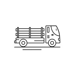 Truck icon symbol vector illustration

