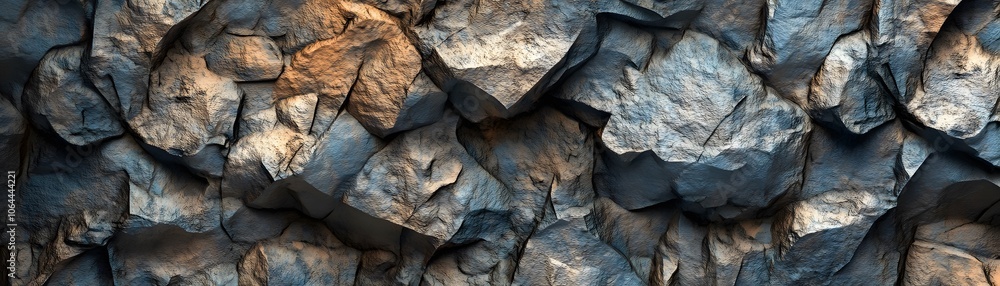 Poster close-up texture of rugged rock formations with subtle color variations