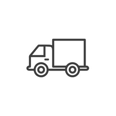 Fototapeta premium Truck icon symbol vector illustration