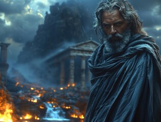 Lord of the Underworld: Hades, also known as Aides in Greek Mythology, Supreme God of Death, Ruler of the Underworld, Eldest Son of Cronus and Rhea, and Revered Olympian Deity. Olympic god