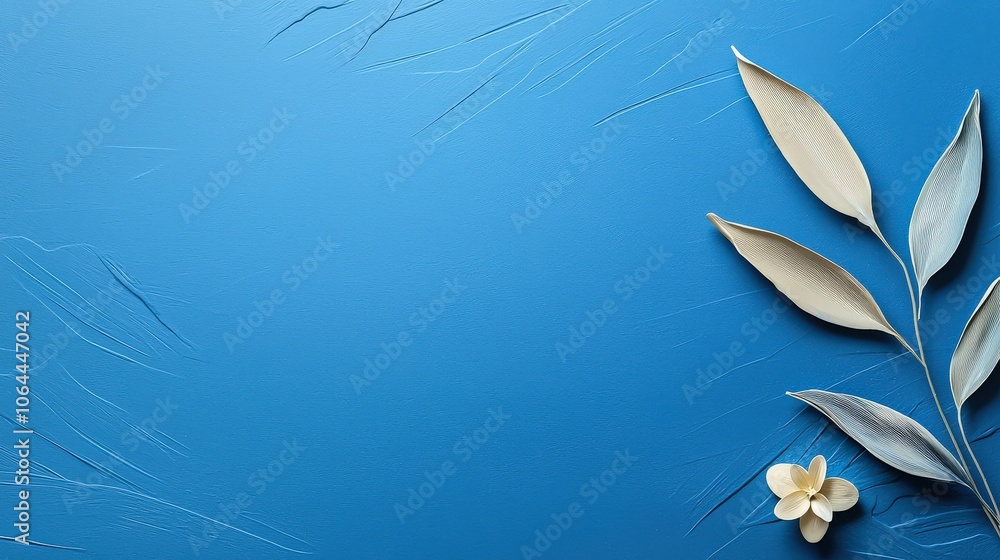 Poster a deep blue background reminiscent of the ocean at dusk, ideal for creating calming visuals in welln