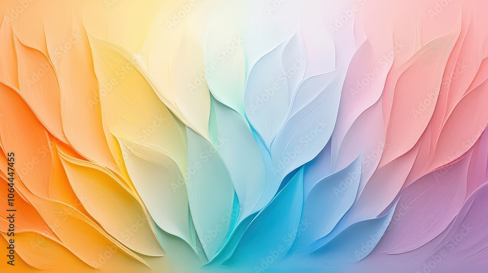 Poster a delightful rainbow background texture with a unique pattern of vibrant colors, perfect for use in 