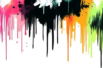 Fototapeta premium Graffiti Tag with Dripping Paint Effects Adding Urban Edge