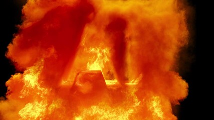 Animation of gorenje letters AI with a bright flame! - Powered by Adobe