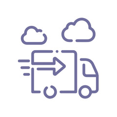 Truck icon symbol vector illustration