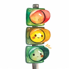 Golden Retriever Puppy Obedience Training Watercolor Illustration