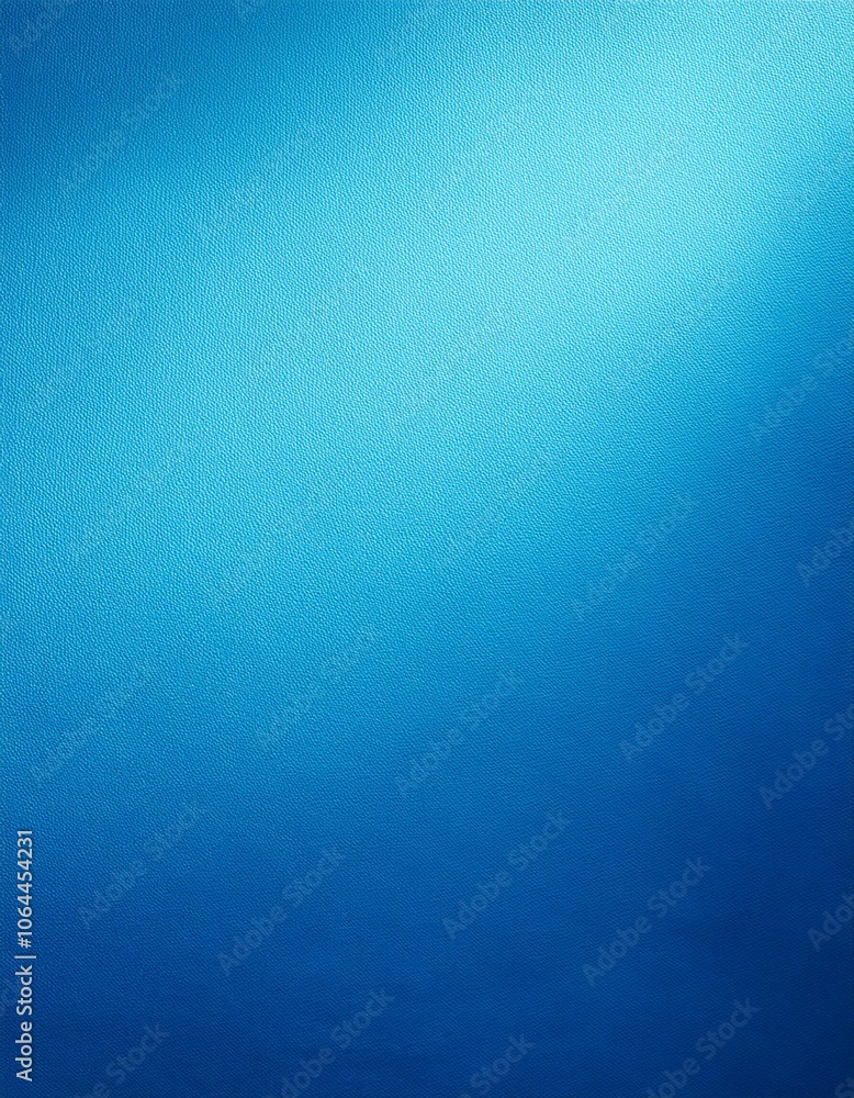 Poster solid blue background with a subtle gradient effect and textured surface, creating a minimalist and 