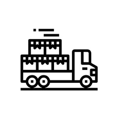 Truck icon symbol vector illustration