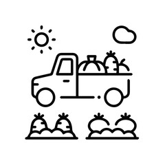 Truck icon symbol vector illustration