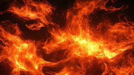 Fototapeta premium Energetic Flames: Vibrant Orange Inferno for Modern Branding