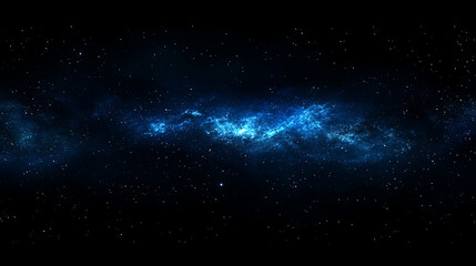 Obraz premium Deep space background with stars blue to black gradient