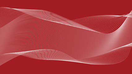 Scarlet Symphony: A Harmonic Dance of Lines