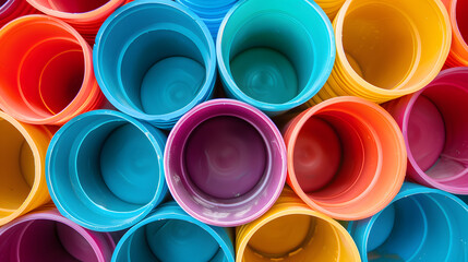 background of colorful PVC pipes