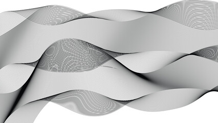 Fototapeta premium The Rhythm of Lines: A Symphony of Black and White