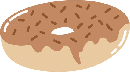 donut with chocolate icing