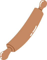 Cute rolling pin cartoon