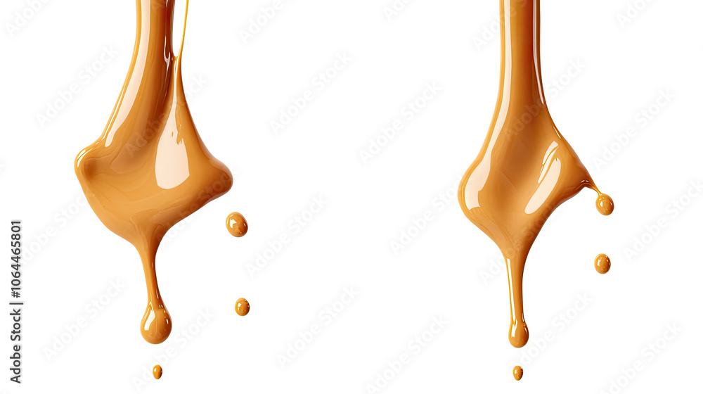 Aufkleber rich and smooth chocolate flowing in a delightful stream generative ai