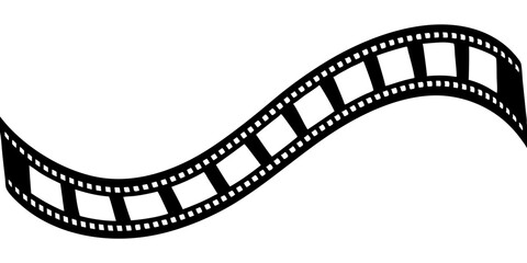 Film strip silhouette vector illustration 
