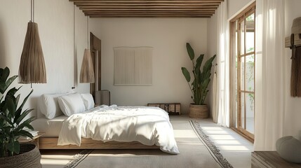 Modern Minimalist Bedroom with Natural Light
