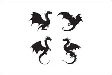 Dragon Silhouette Vector | Mythical Creature SVG | Fire-Breathing Dragon Clipart

Flying Dragon SVG | Fantasy Dragon Silhouette | Medieval Creature Vector

Dragon Head Silhouette SVG | Fierce Dragon V