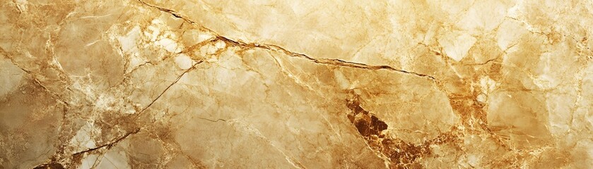 Abstract Close-Up of Veined Brown and White Marble