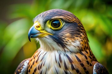 Close-Up of a Majestic Falcon in High Depth of Field for Wildlife Photography