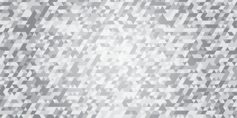 Abstract white or gray diamond retro stripe overlap triangle background. seamless triangular origami grayscale mosaic and low polygon triangle texture banner wallpaper.