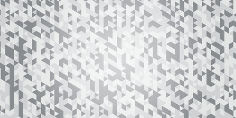 Abstract white or gray diamond retro stripe overlap triangle background. seamless triangular origami grayscale mosaic and low polygon triangle texture banner wallpaper.