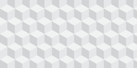 White geometric cube creative concept triangle overlap square technology background. digital cubes fabric and wallpaper grid block texture background.