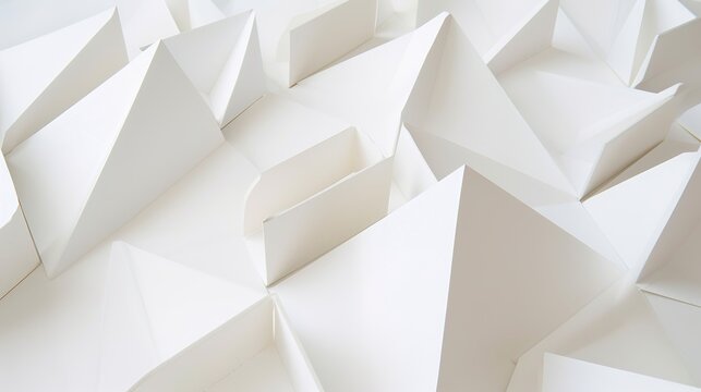 Array Geometry with White Background - a precise and elegant visual. The array geometry on a white backdrop presents a sophisticated and captivating sight.