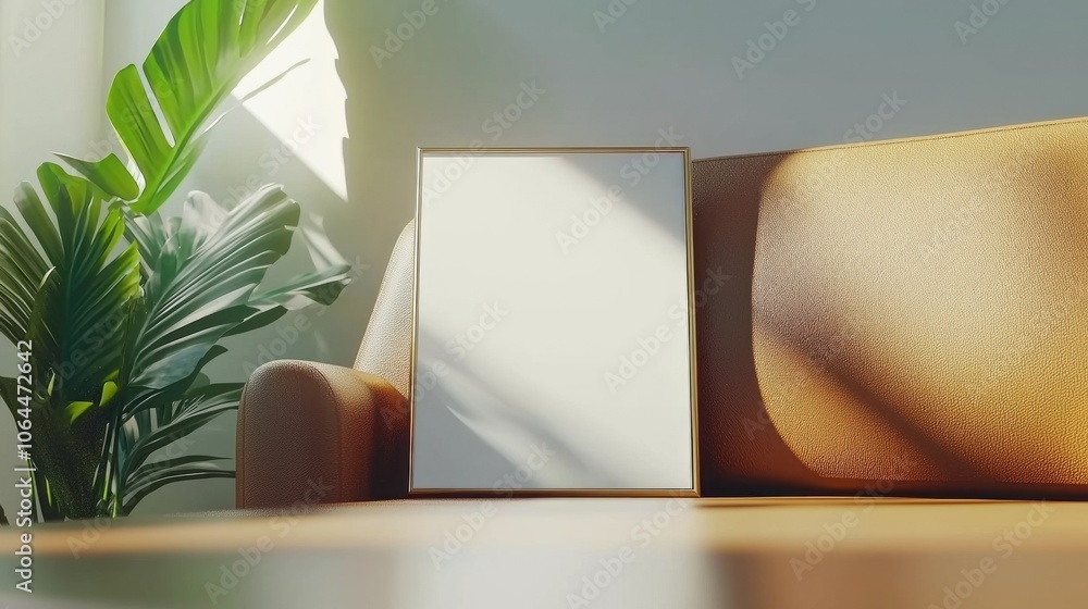 Poster showcase an isolated professional canvas mockup to enhance your design portfolio with high-quality p