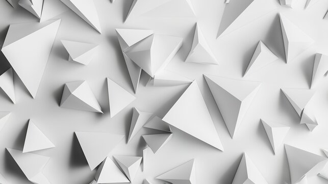 Array Geometry with White Background - a precise and elegant visual. The array geometry on a white backdrop presents a sophisticated and captivating sight.