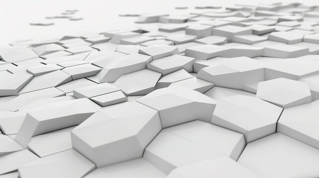 Array Geometry with White Background - a precise and elegant visual. The array geometry on a white backdrop presents a sophisticated and captivating sight.